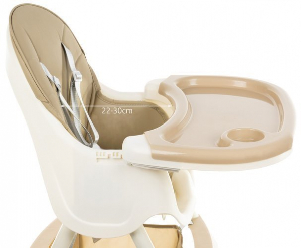 Scaun de masa Kruzzel multifunctional 3in1,greutate maxima 20 kg,varsta +6 luni - Bej [3]