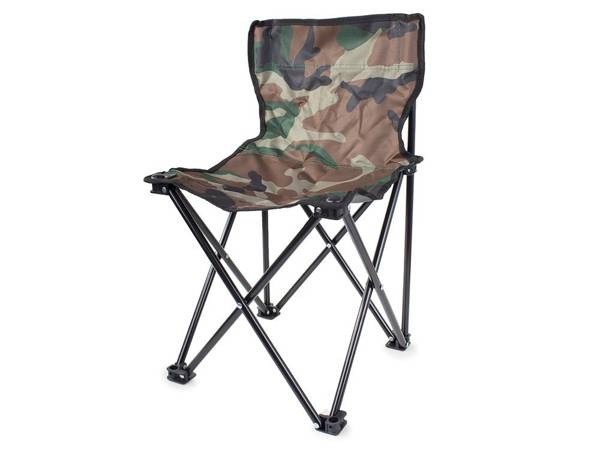 Scaun de pescuit pliabil, perfect pentru drumetii, camping, camuflaj, dimensiuni 35x34x58 cm [6]