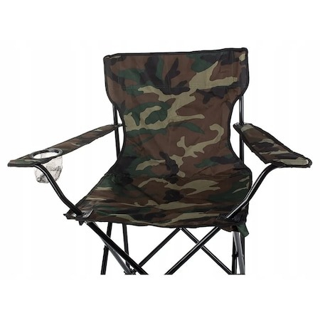 Scaun pliabil pentru camping,pescuit,din metal,sarcina maxima 120 kg - Camuflaj [3]