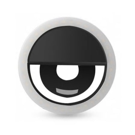 Selfie ring light pentru smartphone, lampa selfie LED telefon 36 led,400mAh 5600k - Negru [2]