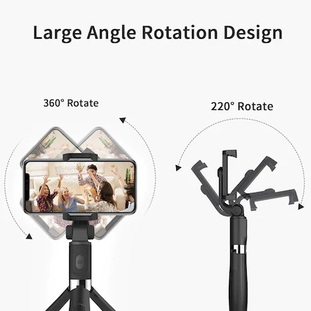 Selfie Stick / Trepied / suport de telefon - 3 in 1 lungime maxima 70 cm [3]