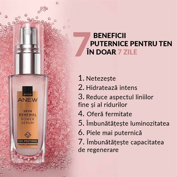 Ser Anew Power 30 ml pentru hidratarea pielii, de 10 ori mai mult protinol, Avon [5]