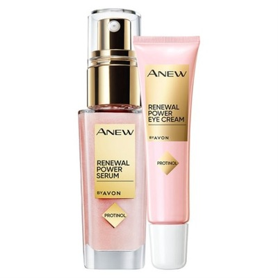 Ser pentru intinerirea tenului Renewal Power 30 ml , Crema pentru ochi Anew Renewal Power 15 ml AVON si insigna Dactylion cu mesaj motivational [2]