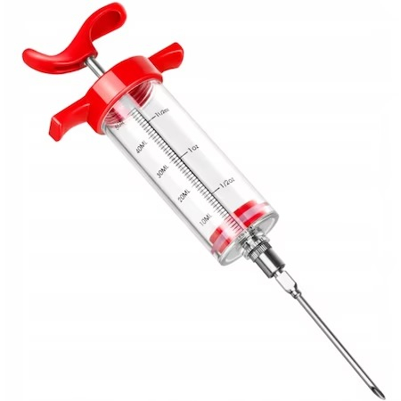 Seringa de injectat carne si alimente,capacitate 50 ml si 3 ace diverse grosimi incluse [5]