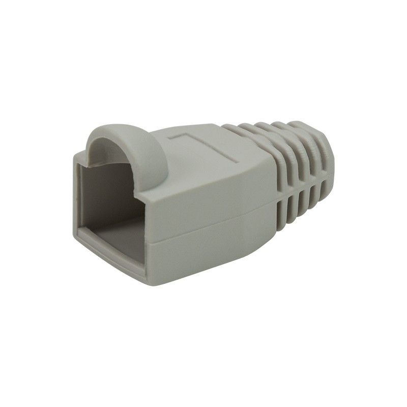 Set 10 bucati conectori retea RJ45 Cat6e ecranati EZ pass through cu pini placati cu aur si 10 bucati mansoane protectie RJ45 pentru cablu UTP sau FTP [15]
