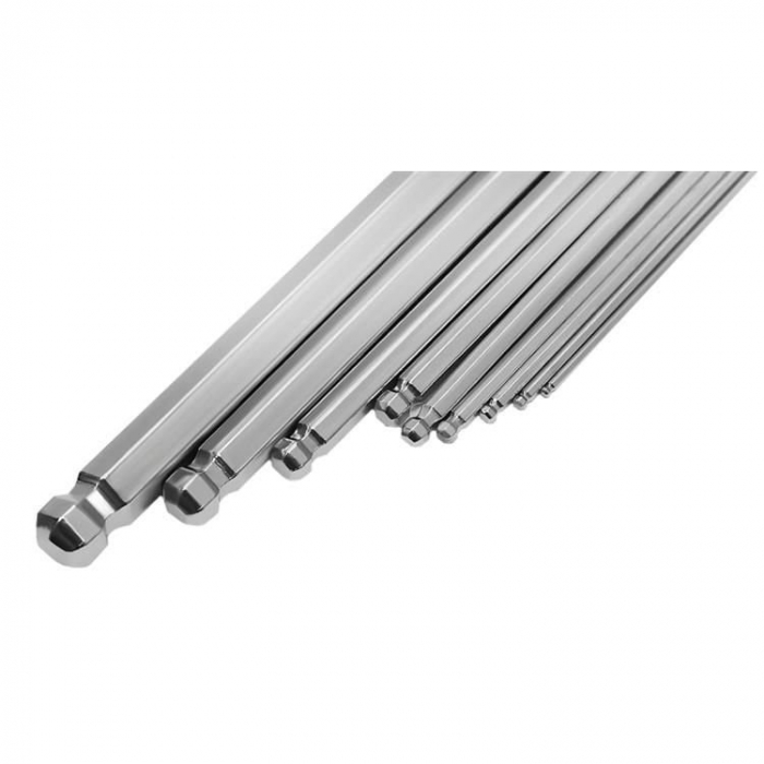 Set 9 imbusi hexagonali chrome vanadium, lungi 21 cm , 1.5-10 mm [4]