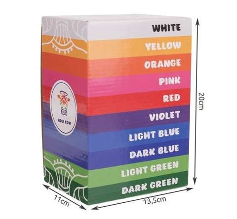 Set 10 pachete de pudra colorata,100 gr,pentru copii,non toxica,cantitate pachet 1kg - Multicolor [3]