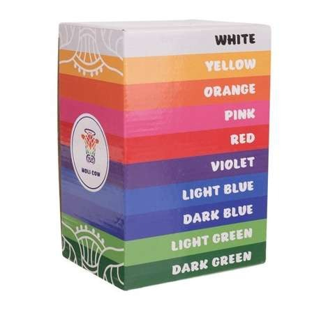 Set 10 pachete de pudra colorata,100 gr,pentru copii,non toxica,cantitate pachet 1kg - Multicolor [2]