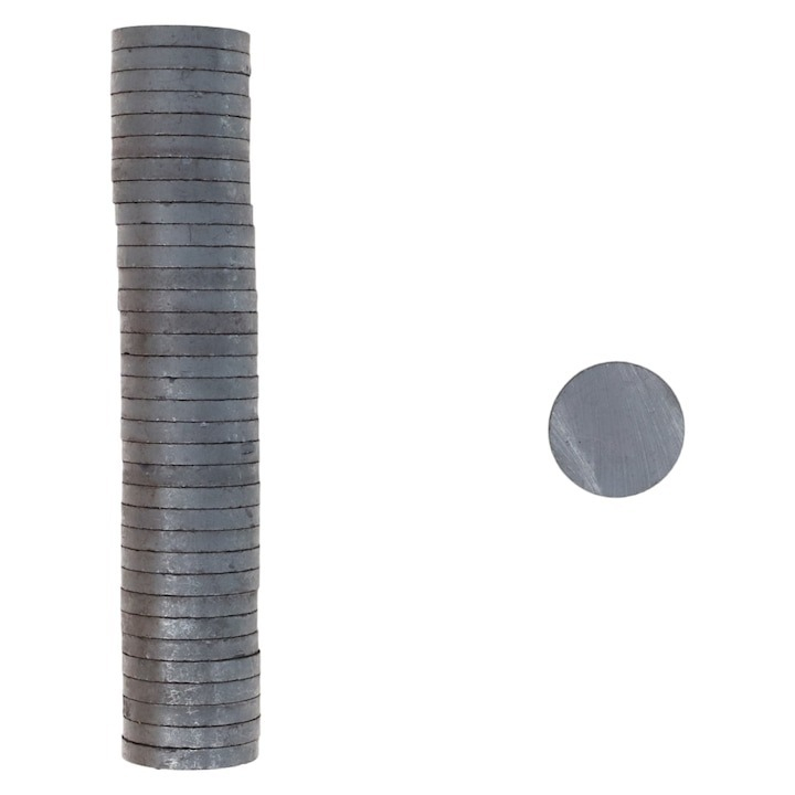 Set 10 magneti ferita disc, universali, 18 x 3 mm, negri [5]