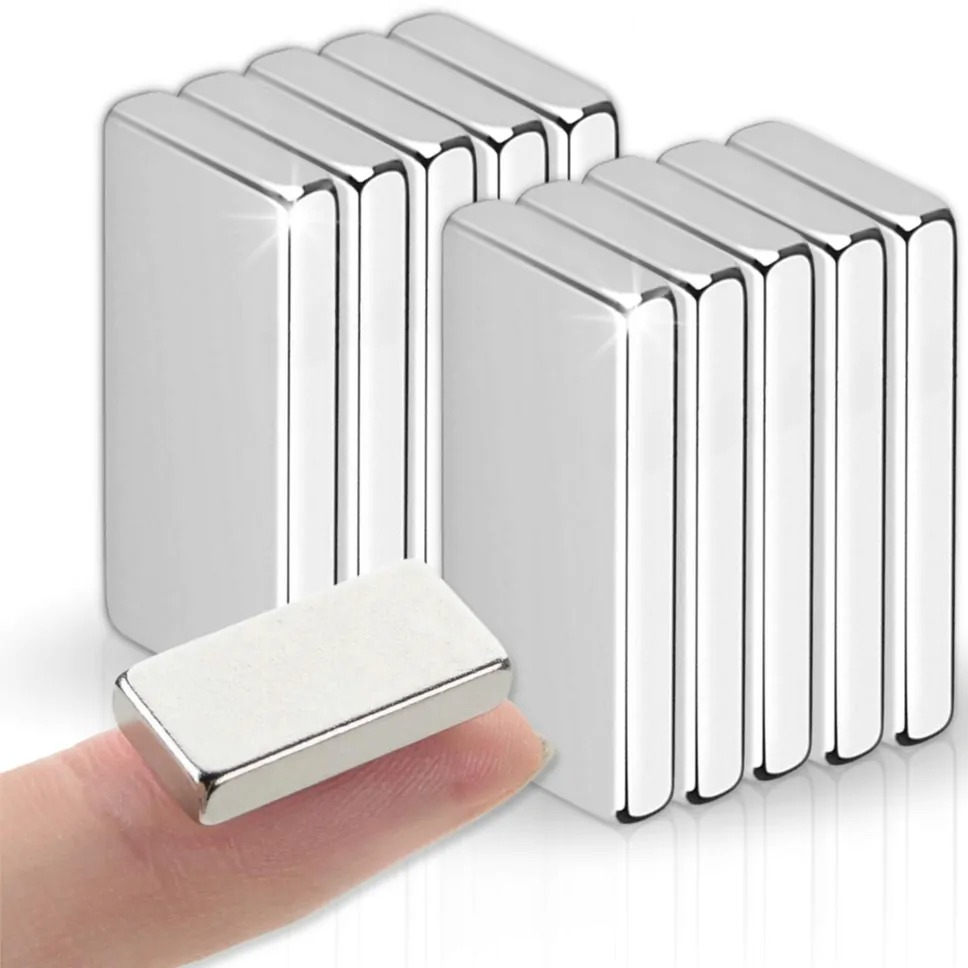 Set 10 magneti neodim, foarte puternici, 20x10x2 mm - Patrati [6]