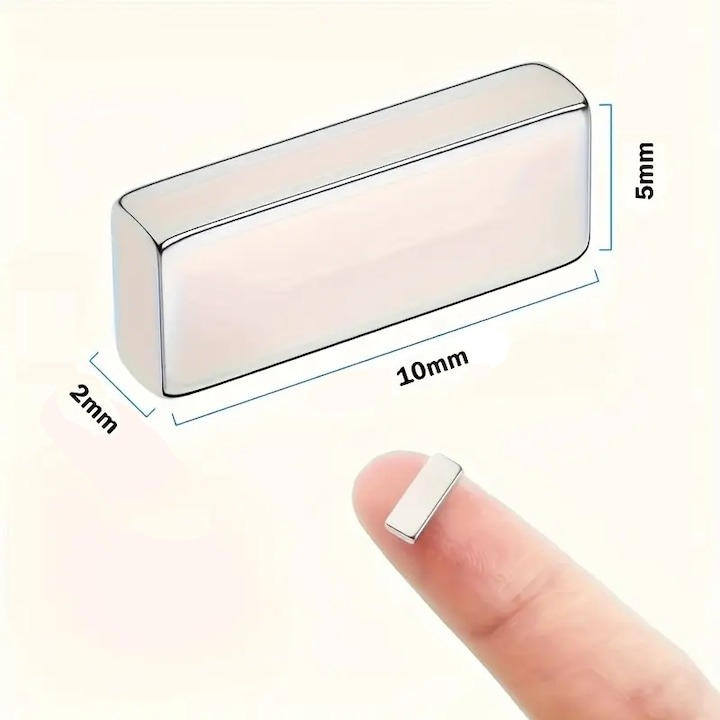 Set 10 magneti Neodim universali, diverse activitati, 10x5x2 mm - Patrat [4]