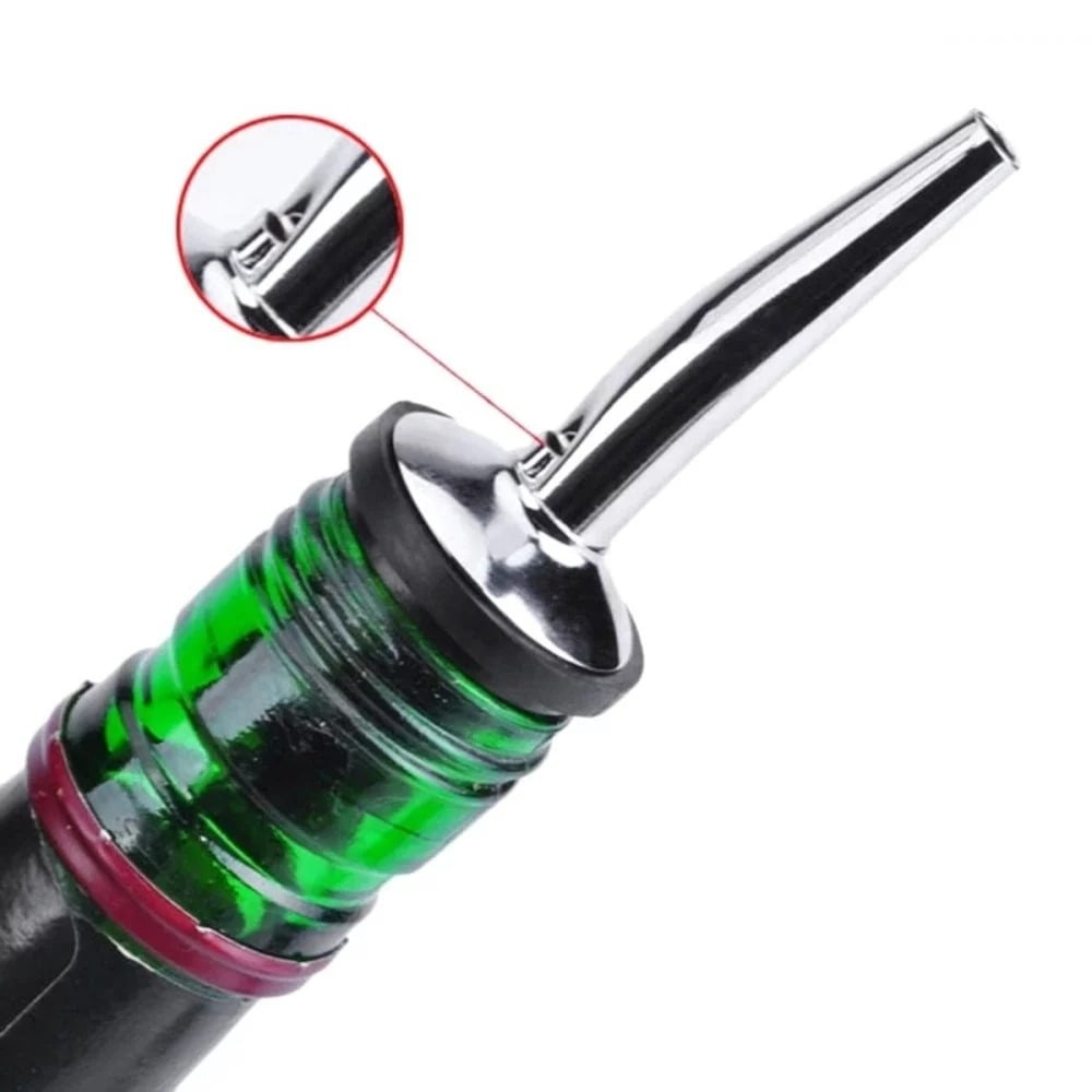 Set 10 picuratoare profesionale cu capac 10.5 cm, diametru 2.5 cm, dopuri din inox cu etansare din silicon pentru dozare rapida si controlata [6]