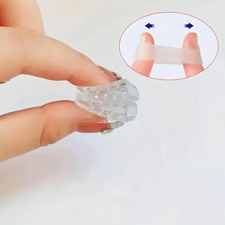 Set 10 protectii din silicon pentru degetele de la picioare si maini, transparente, capace gel pentru reducerea frecarii, bataturilor si presiunii [6]