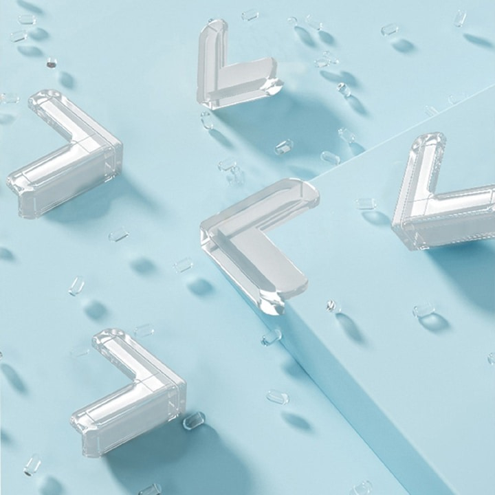 Set 10 protectii pentru colturi mobila, silicon, transparent, pentru siguranta copiilor [5]