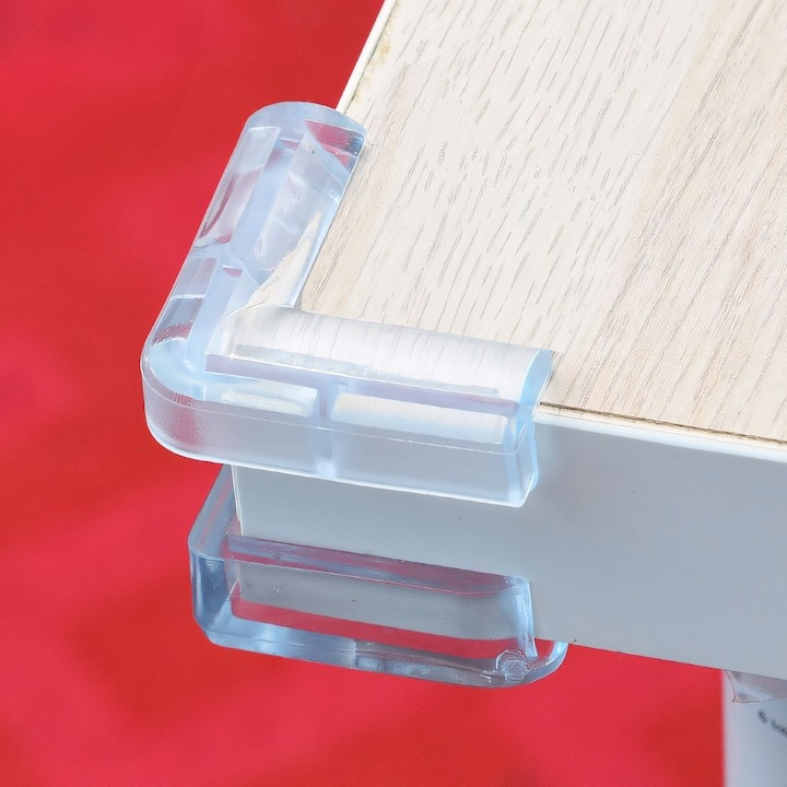 Set 10 protectii pentru colturi mobila, silicon, transparent, pentru siguranta copiilor [2]