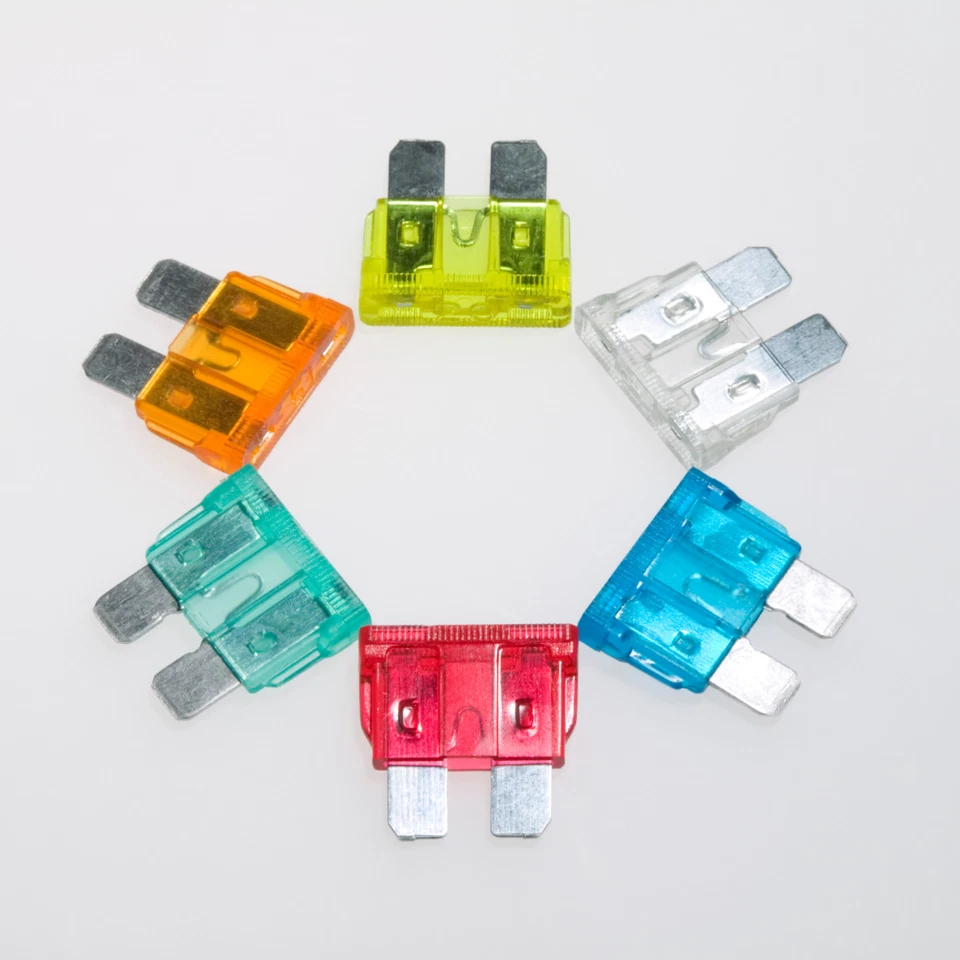 Set 10 sigurante auto tip lama, 10A-30A, pentru autoturisme, kit sigurante electrice auto, multicolor [3]