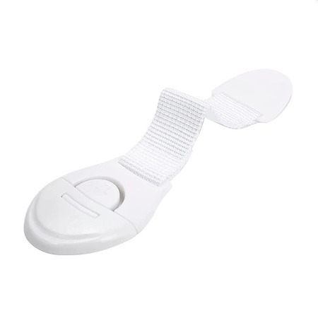 Set 10 sisteme de siguranta flexibile pentru bebelusi, blocare usi si sertare - Alb [7]