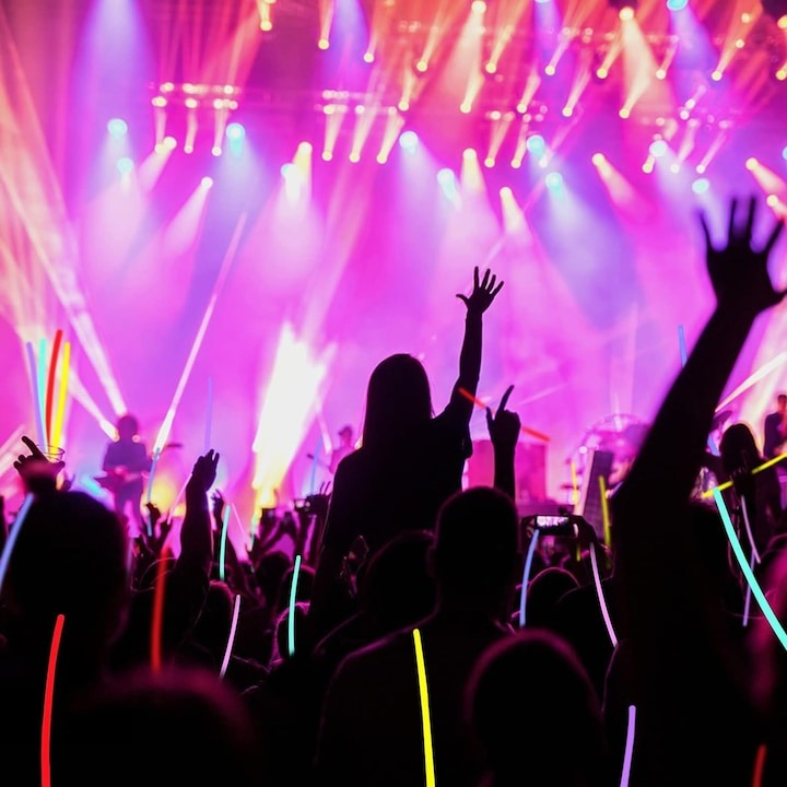 Set 100 bratari luminoase, fosforescent, pentru petreceri, multicolor [2]