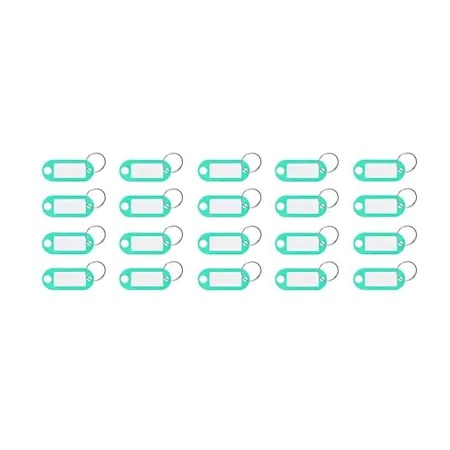 Set 100 brelocuri multicolore, din plastic, cu eticheta, pentru chei [5]