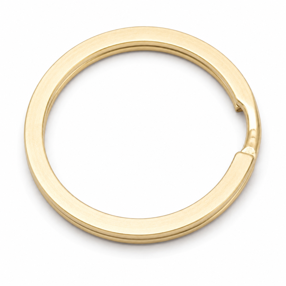 Set 100 inele breloc, auriu 3.4 cm, grosime 2.5 mm, accesorii metalice rotunde despicate pentru chei, brelocuri, etichete, pandantive si proiecte creative [2]