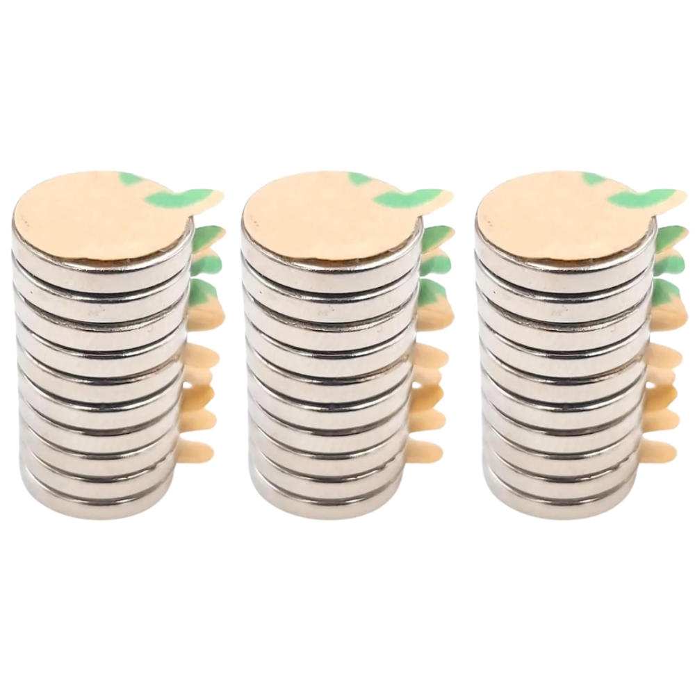 Set 100 magneti neodim, autoadezivi, rotunzi, universali, diverse activitati, 8x1 mm [1]