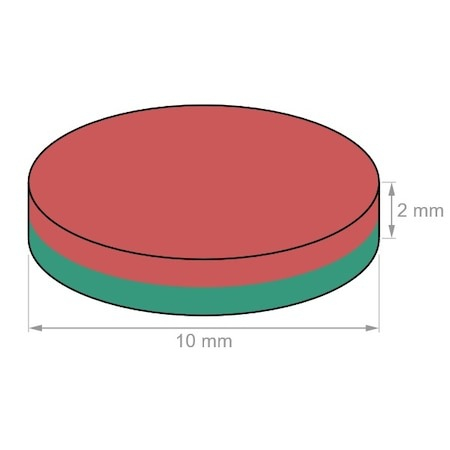 Set 100 magneti Neodim universali, diverse activitati, 10x2 mm - Rotund [3]