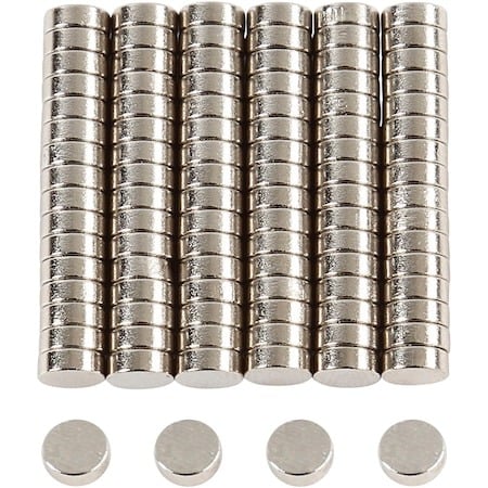 Set 100 magneti Neodim universali, diverse activitati, 8x2 mm - Rotund