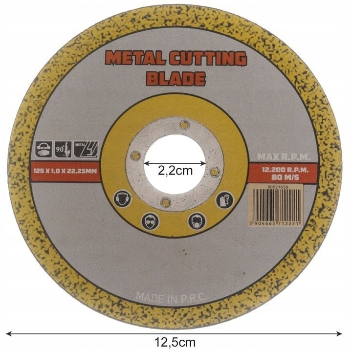 Set 100x Disc universal de taiat metale, diametru 125 mm [4]