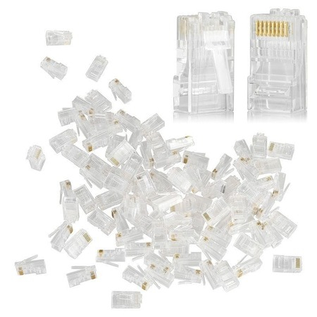 Set 100 mufe ecranate, contacte aurite, RJ 45 CAT5 [4]