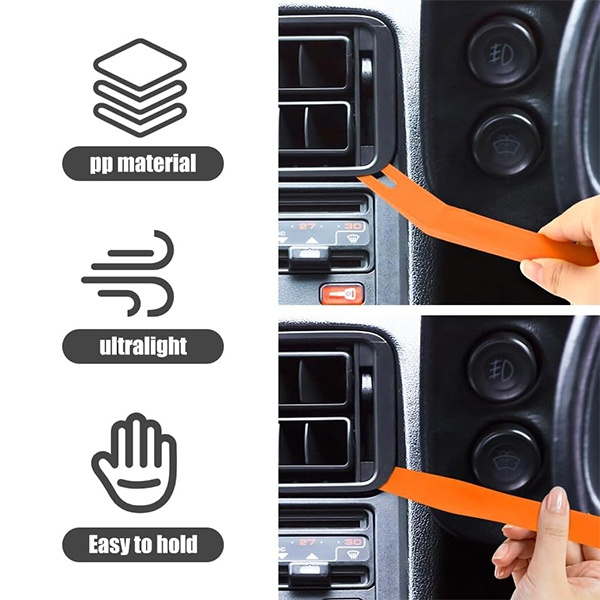 Set 105 piese cleme clipsuri universale pentru reconditionare auto, 6 dimensiuni, cu unelte de demontare, pentru caroserie, panouri si ornamente [7]