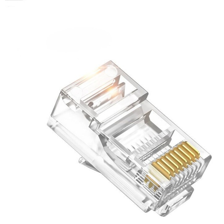 Set 10x mufe retea UTP, 8 contacte, RJ45 CAT6 - Alb [2]
