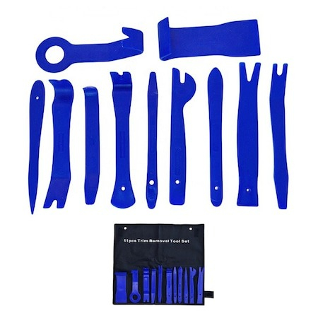 Set 11 Leviere Antizgarieturi pentru Demontarea Interior Auto, Albastru [2]