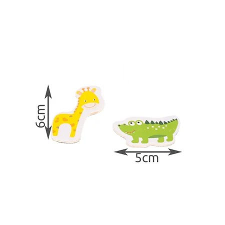 Set 12 magneti de frigider, cu animale, figurine educative pentru copii - Multicolor [5]