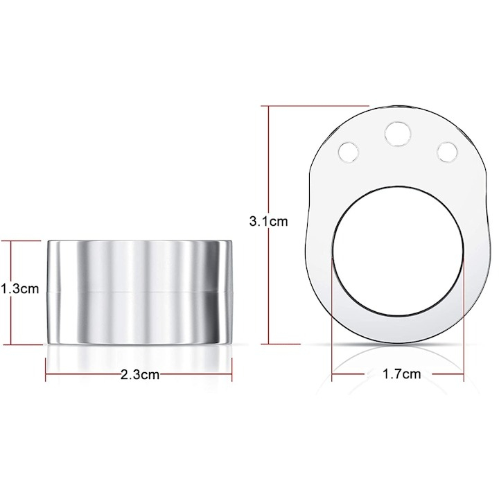 Set 6 opritoare, protectie pentru maner usa, silicon, montare usoara, 31 x 23 x 17 mm, transparent [4]