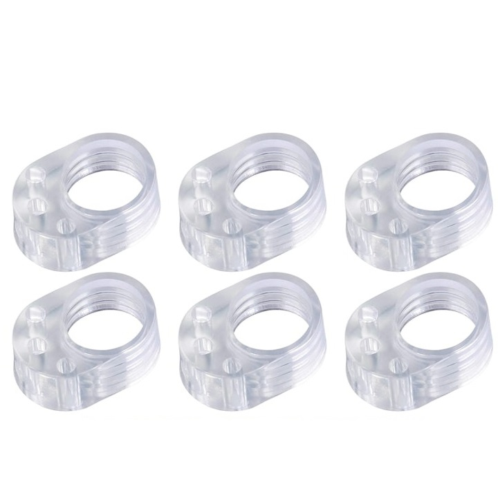 Set 6 opritoare, protectie pentru maner usa, silicon, montare usoara, 31 x 23 x 17 mm, transparent