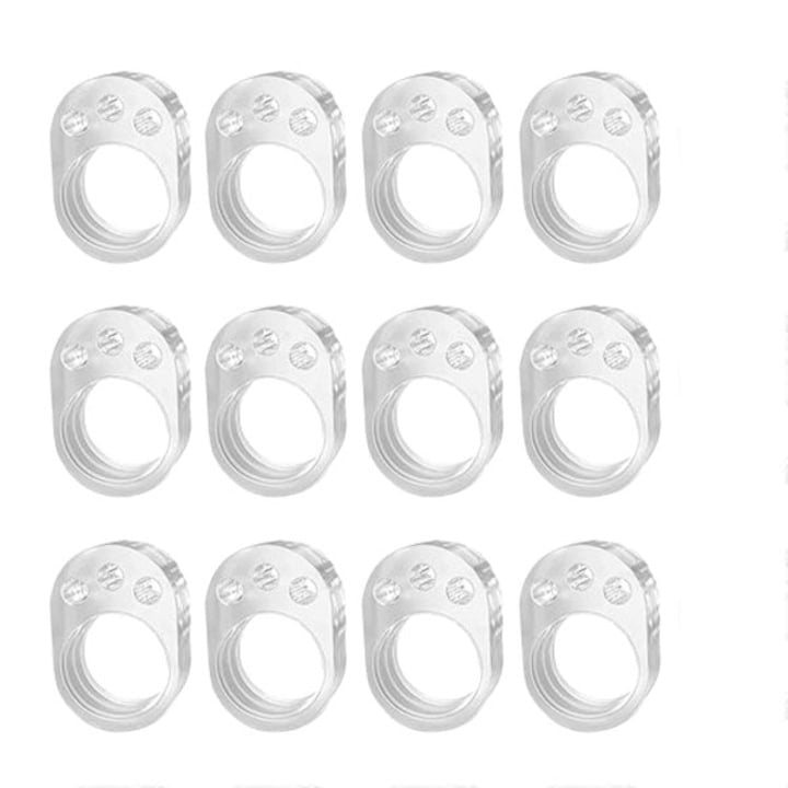 Set 12 opritoare, protectie pentru maner usa, silicon, montare usoara, 31 x 23 x 17 mm, transparent
