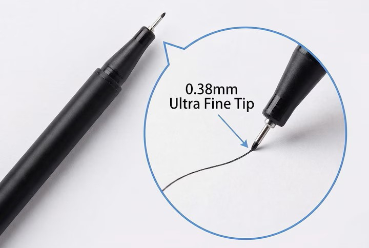 Set 12 pixuri fineliner multicolore, varf ultra fin 0,38 mm, culori diferite [5]
