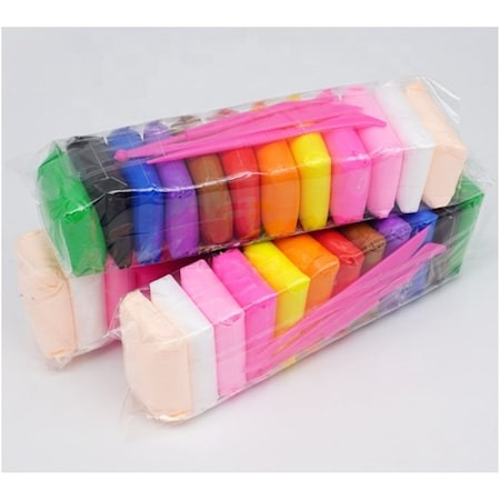 Set 12 pungi de plastilina cu accesorii de modelare - Multicolor [4]