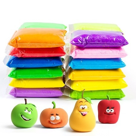 Set 12 pungi de plastilina cu accesorii de modelare - Multicolor [2]