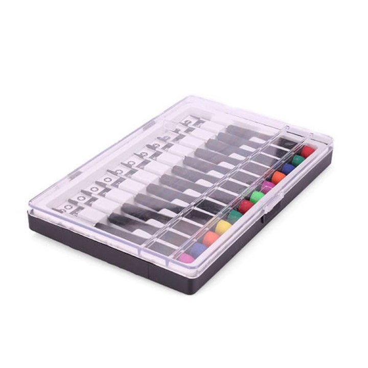 Set 12 surubelnite de precizie, cu varfuri Torx, Stea si Drept, carcasa depozitare, multicolore [2]