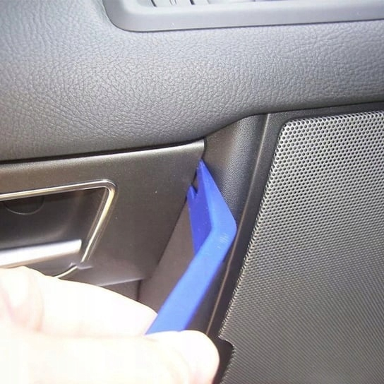 Set 12 unelte pentru demontare tapiterie auto, extractoare clipsuri si ornamente, plastic si metal, albastru, cu husa pentru organizare [5]