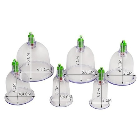 Set 12 ventuze terapeutice + pompa vacuum pentru masaj corp-fata si relaxare musculatura [2]