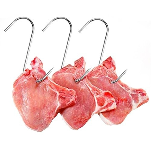 Set 15 carlige pentru afumare mezeluri si carnuri, lungime 15 cm, diametru 3mm [4]