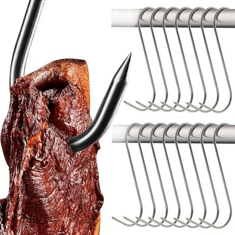 Set 15 carlige pentru afumare mezeluri si carnuri, lungime 15 cm, diametru 3mm [5]