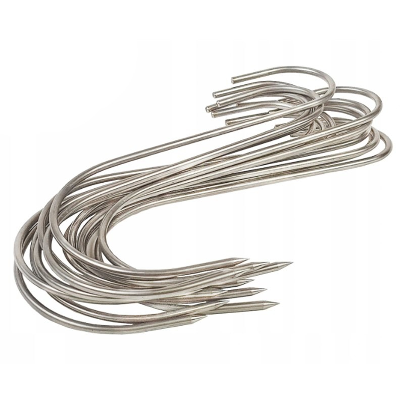 Set 15 carlige pentru suspendat carnea, tip S, otel inoxidabil, 20 cm [7]