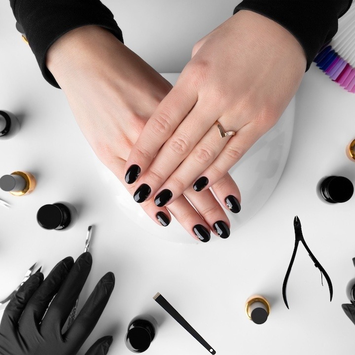 Set 16 piese pentru manichiura si pedichiura, trusa profesionala cu instrumente din otel inoxidabil, etui elegant negru cu interior rosu, compact si portabil, ideal pentru calatorii si ingrijirea comp [10]