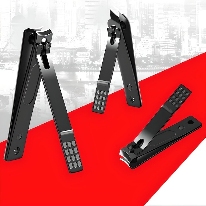 Set 16 piese pentru manichiura si pedichiura, trusa profesionala cu instrumente din otel inoxidabil, etui elegant negru cu interior rosu, compact si portabil, ideal pentru calatorii si ingrijirea comp [5]