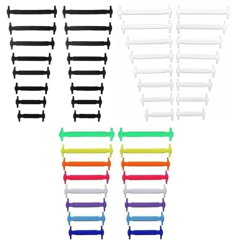 Set 16 sireturi elastice universale din silicon pentru incaltaminte – Inchidere rapida, confortabila si fara legare, potrivite pentru toate tipurile de pantofi [1]
