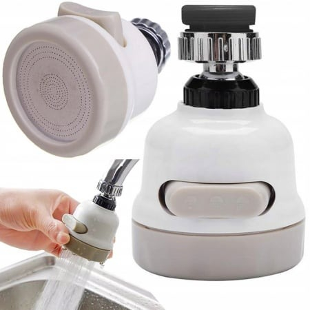Set 2 Adaptoare robinet de bucatarie cu 3 moduri de pulverizare [2]
