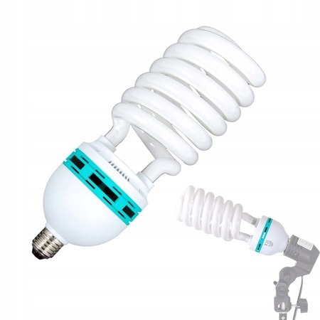 Set 2 becuri foto,lumina alba,rece,putere 150W,intensitate 5500k,soclu E27 [2]